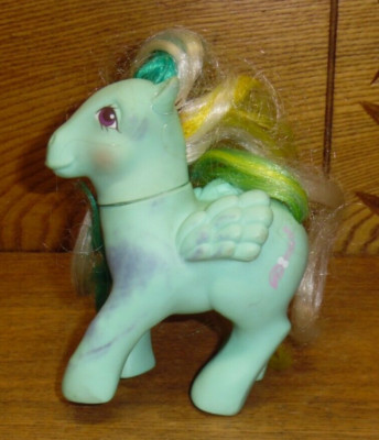 Vintage 1985 My Little Pony G1 Brush N Grow Braide Beauty Pegasus - ROUGH