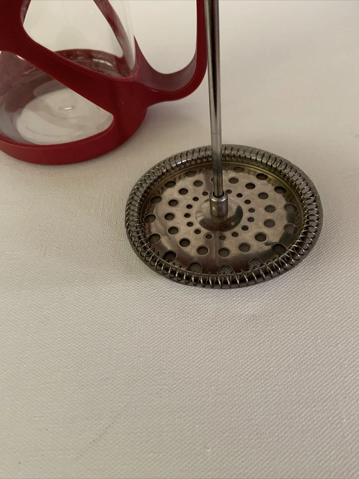 Primula Tempo Coffee Press 6 Cup Red French and American Style Coffee Glass - Image 2 of 4