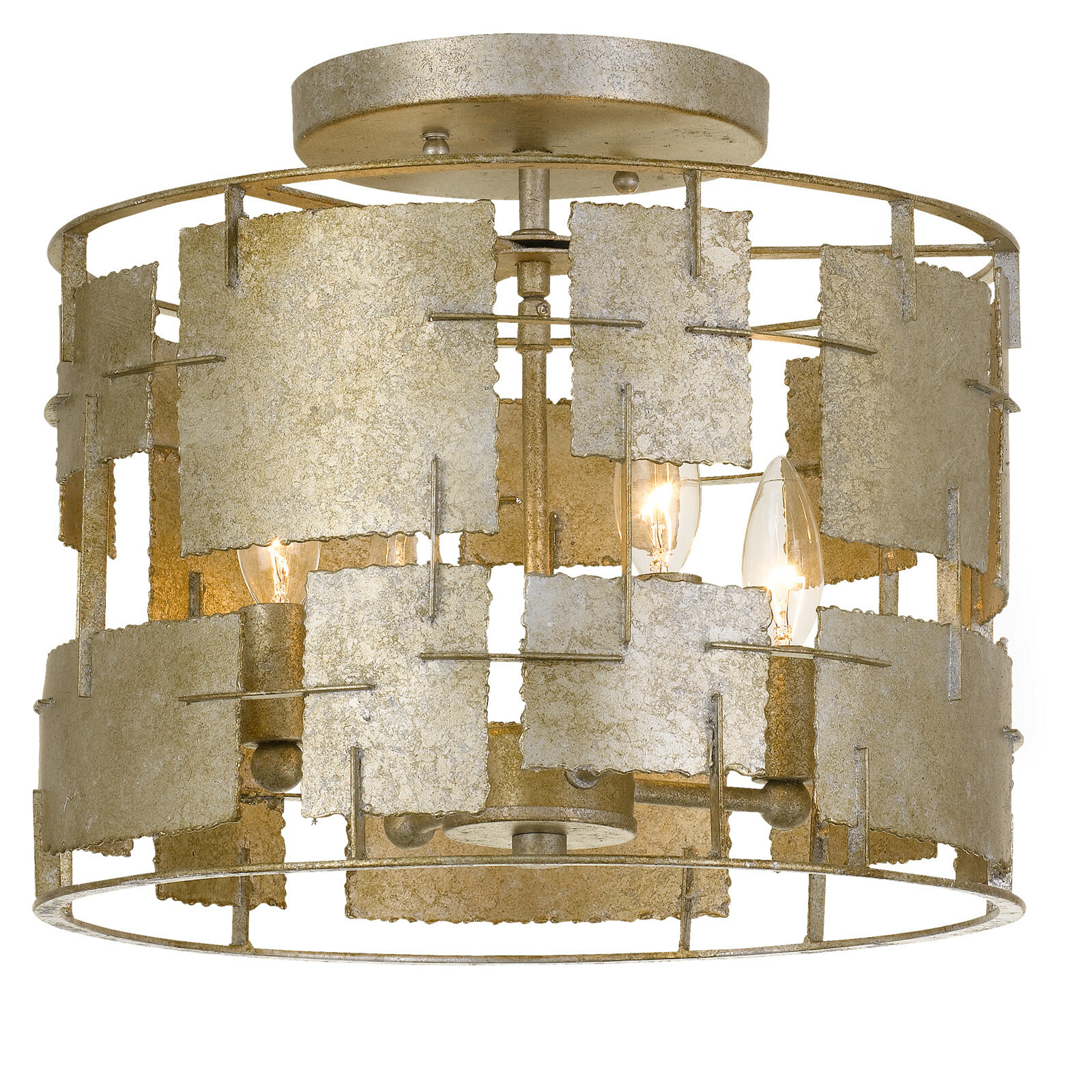 Crystorama Lighting Group BRO-4864 Bronson 4 Light 14 Wide Semi-Flush Ceiling Crystorama Lighting Group BRO-4864 Bronson 4 Light 14 Wide Semi-Flush Ceiling