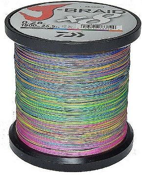 0,1198 /m Daiwa J-Braid multicolor 0,06mm-0,42mm ab 50m geflochtene Schnur Japan