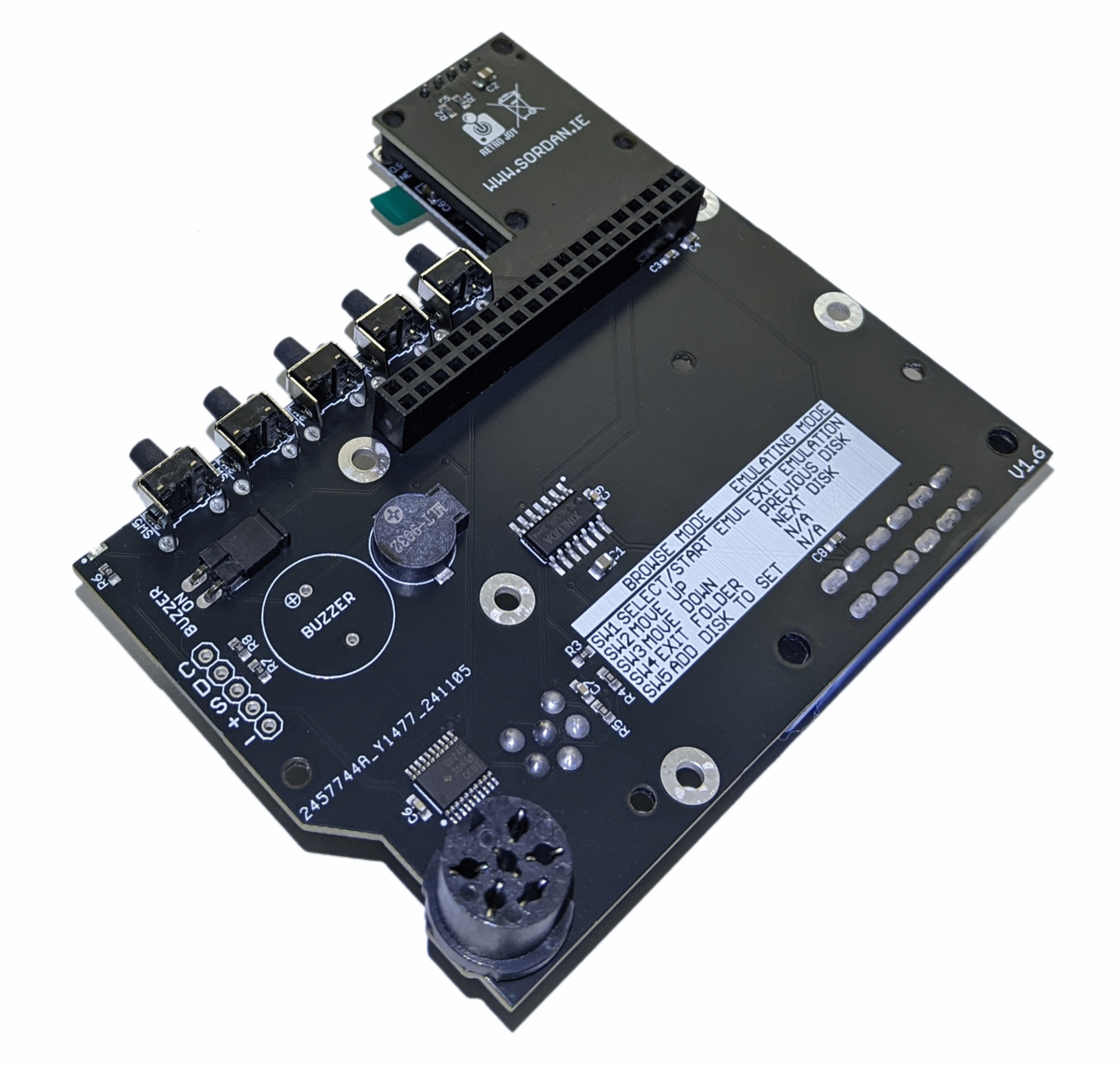 amimo11 C64 Pi1541 Hat Raspberry Pi Zero 3A+ floppy emulator for Commodore