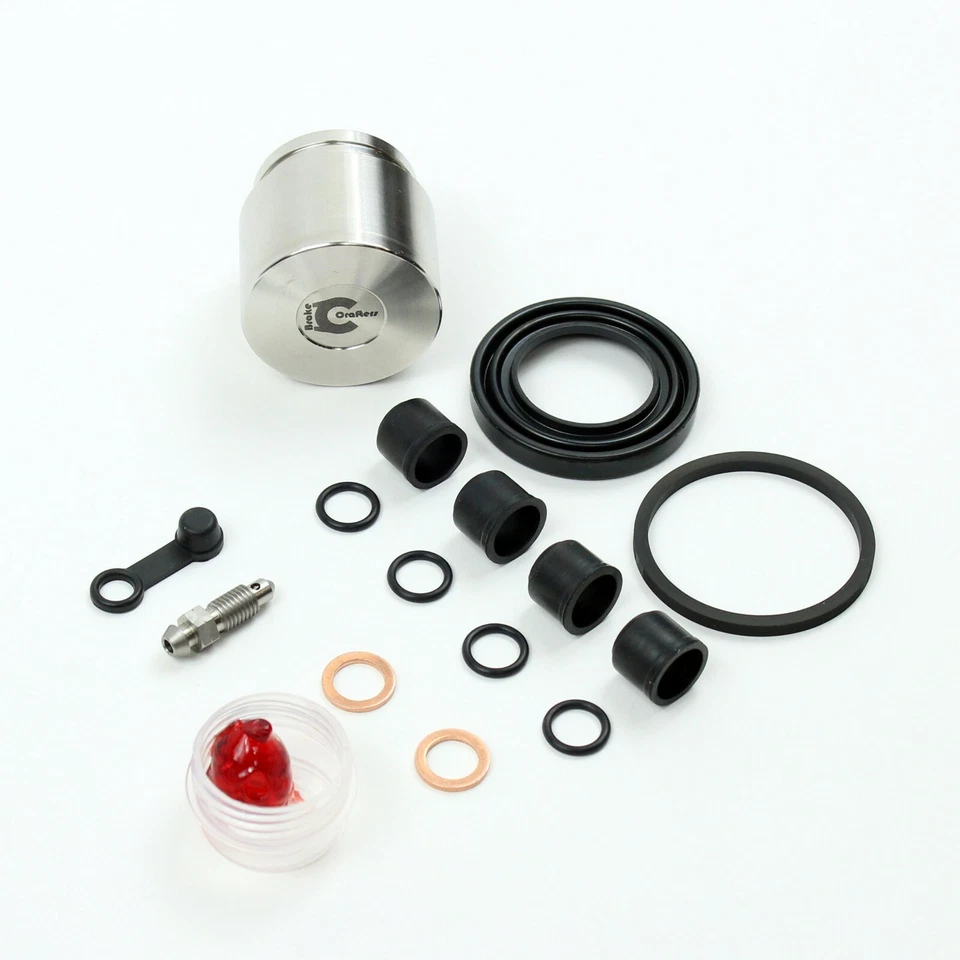 Brake Caliper Seal+Stainless Stl Piston Kit for 1977-79 Kawasaki KZ 650 B Front - Image 3 of 4