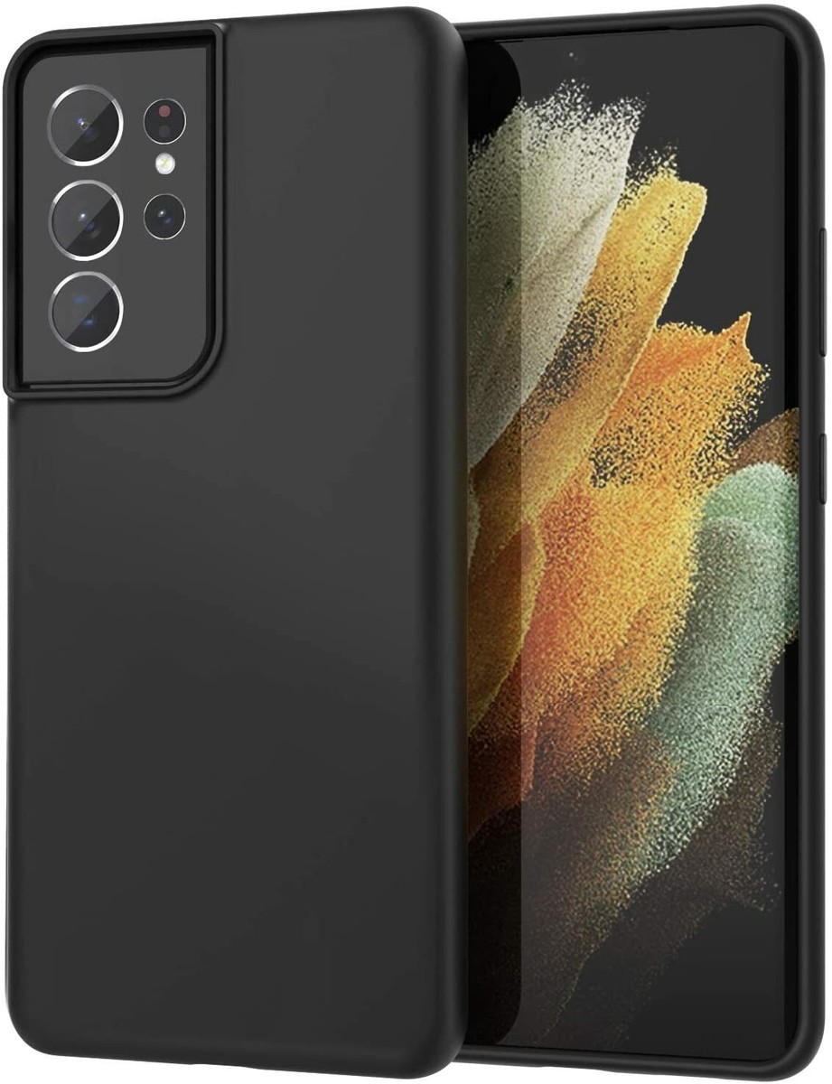 Silicone Case For Samsung Galaxy S21 PLUS ULTRA Soft Genuine