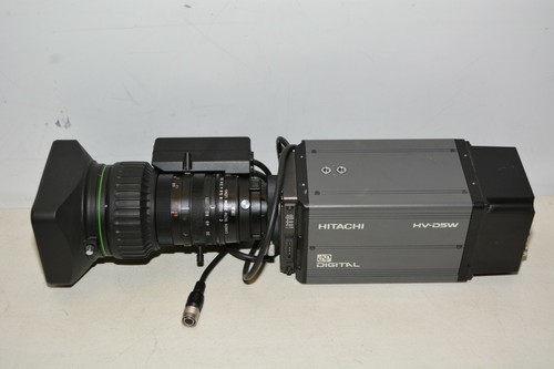 Hitachi HV-D5W Digital Video Camera W/ Canon YJ19x9B4 KTS PX12 IF 19x Lens #4 - Imagen 5 de 9