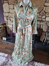 Shein Sage Green Button Front Floral Maxi Dress Size S BNWT Plus Free 🎁