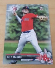 2017 Bowman Draft BD-193 Cole Brannen Silver Paper Parallel #120/499 Red Sox