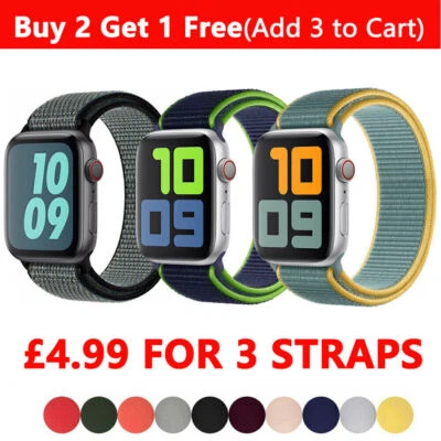 For Apple Watch Sport Nylon Band Strap 38/40/42/44mm iWatch Series Ultra 9 8 SE
