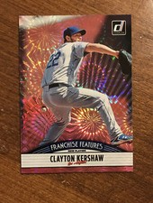 Clayton Kershaw AJ Puk 2019 Donruss Franchise Features Pink Fireworks Dodgers As