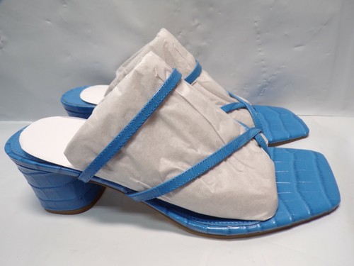 Becca Slip-On Leather Sandal Blue 