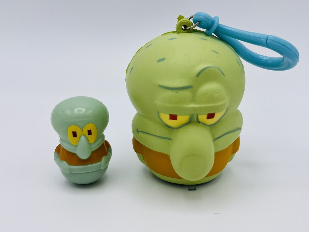 Spongebob Squidward Squishy Keychain Collectible Wobble Mini Radz