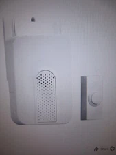 Defiant Wireless Plug-In Doorbell Kit with White Insert and 1 Push Button White