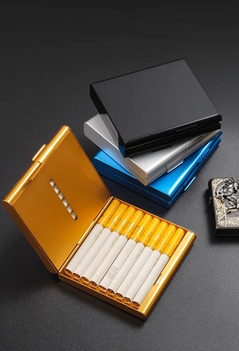 Hold 20 Cigarettes Cases Cover Creative Folio Cigarette Case Smoking Box Sleeve - Zdjęcie 7 z 27