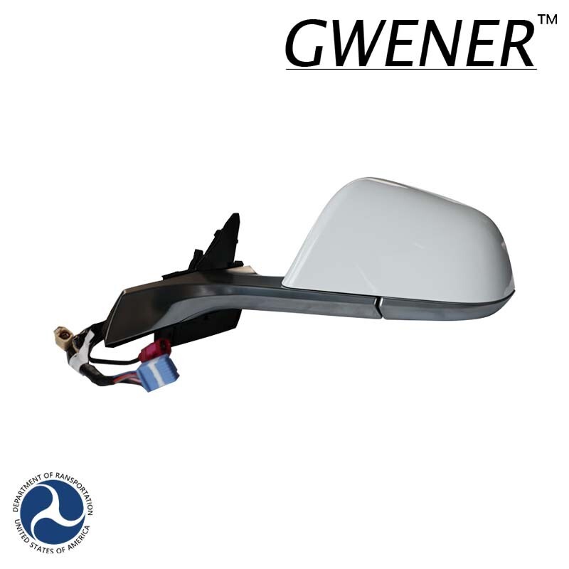 Heated Left Driver Side Mirror Assembly for Tesla Model 3 2017-2021 White