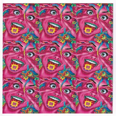 Acid Girl 9 Panel Blotter Art Acid Art Blatt Poster Druck