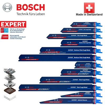 Bosch Expert Carbide Säbelsägeblätter für Stahl, Guss & INOX