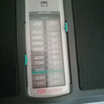 SONY SRF-A300 AM FM Stereo Radio Black Japan Music Very Good | eBay