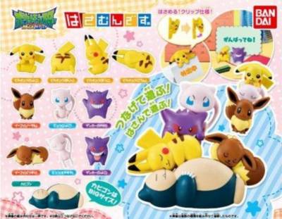 Pokemon Mascot PVC Figure Paper Clip Pikachu Snorlax Eevee Mew Gengar @11371
