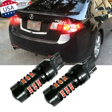 30-LED Red 7443 Strobe/Flashing Blinking Lamp Brake Tail Light For Acura TSX RSX