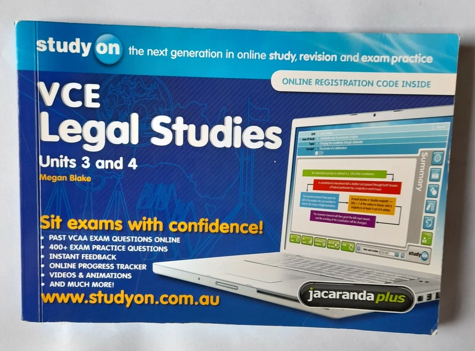 VCE LEGAL STUDIES UNITS 3&4 USED REVISION PRACTICE EXAMS STUDY ON 2011 EDITION - Image 2 of 4