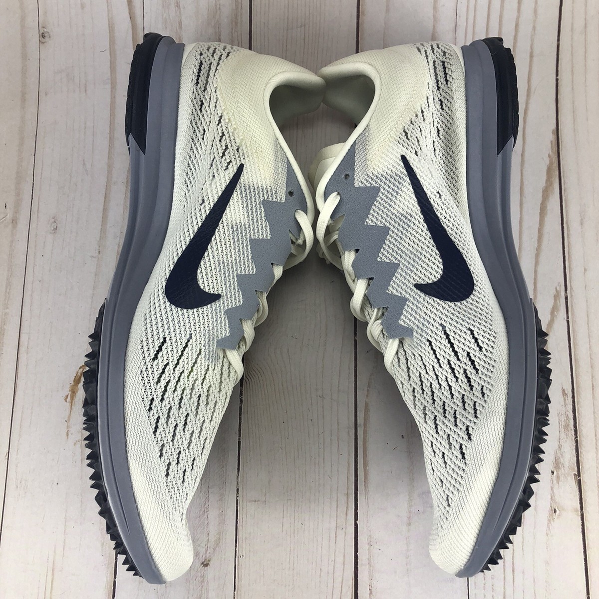 Nike Zoom Streak LT 4 Racing Track & Field Spikes Gray Navy Mens