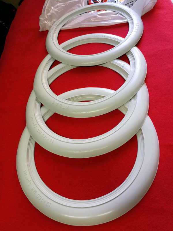 FIAT 500 EPOCA FASCIA BIANCA PER RUOTE DA 12 POLLICI 4 PZ  NO PNEUMATICI - Miniatura 4