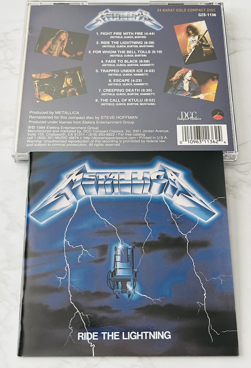Metallic Ride The Lightning CD 24KT GOLD DISC! Audiophile DCC OMR