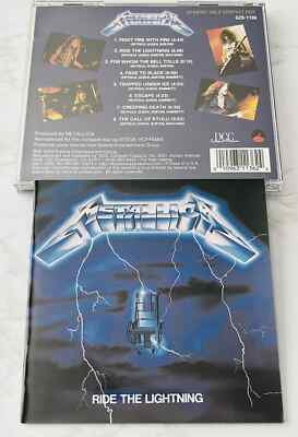 Metallica Ride The Lightning CD 24KT GOLD DISC! Audiophile DCC OMR