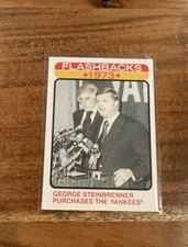 George Steinbrenner 2022 Topps Heritage Flashbacks 1973 Purchases the NY Yankees