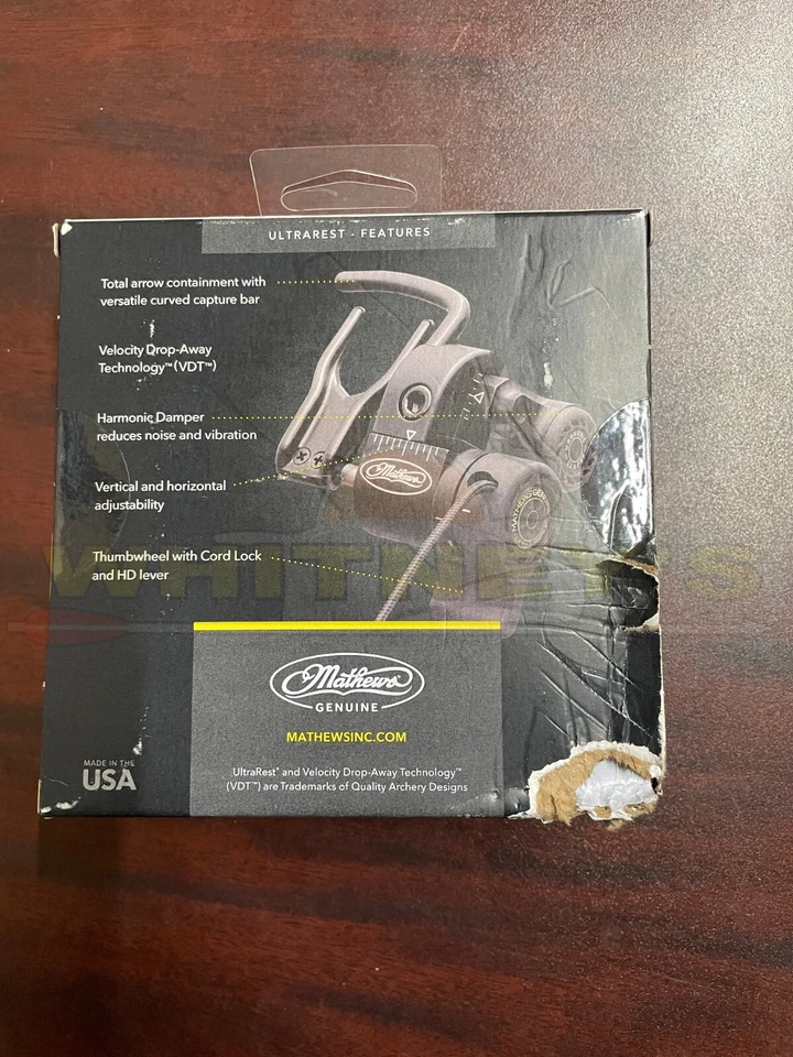 New Other - Mathews Genuine Ultra Rest - Black - Left Hand - 80261 - Image 3 of 3