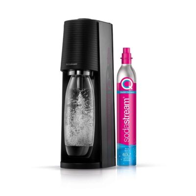SodaStream Soda Maker Terra Trinkwassersprudler schwarz 1x Flasche 1L Kapazität