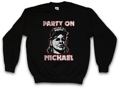 PARTY ON MICHAEL SWEATSHIRT PULLOVER Halloween H20 Myers Wayne's Fun World