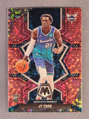 2021-22 Panini Mosaic Fast Break #244 JT Thor Rookie RC Pink Prizm /20 SSP Rare