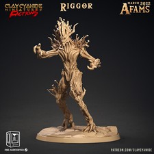 Riggor | AFAMs | Cianuro de arcilla | Treant Dryad RPG D&D impresión 3D miniatura