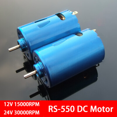RS-550 DC Motor DC12V 24V 30000RPM High Speed large Torque DIY RC Car Boat Model
