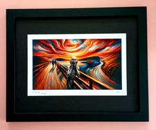 🔥AIDAN FLUX | Hand Signed Print Framed | Ltd. Ed. of 100 COA | The Shout