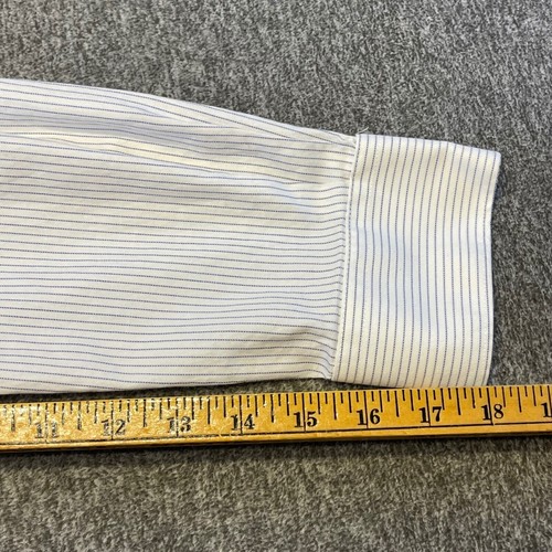 Charles Tyrwhitt Dress Shirt Slim Fit Striped & Polka Dot Button 17/35 Lot of 2 - Picture 10 of 22