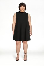 Time and Tru Women's Rib Knit Dress Black Soot Size XXL (20)