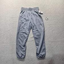 NEW Russell Solid Gray Jogging Pants Gray Drawstring Closure Youth Large NEW