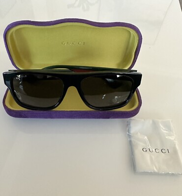 Gucci GG0341S 002 56 Men's Polarized Sunglasses - Main Image