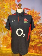 England Rugby 2003 Shirt L Union cotton short sleeve away UK men's size Large