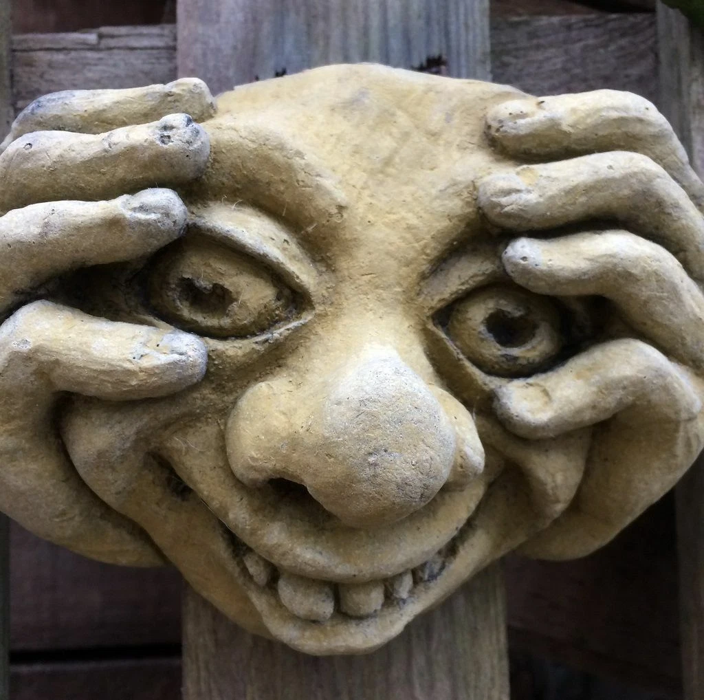 Ugly faces wall plaques set of 3 Bogies gargoyle faces funny face stone  pla... | eBay