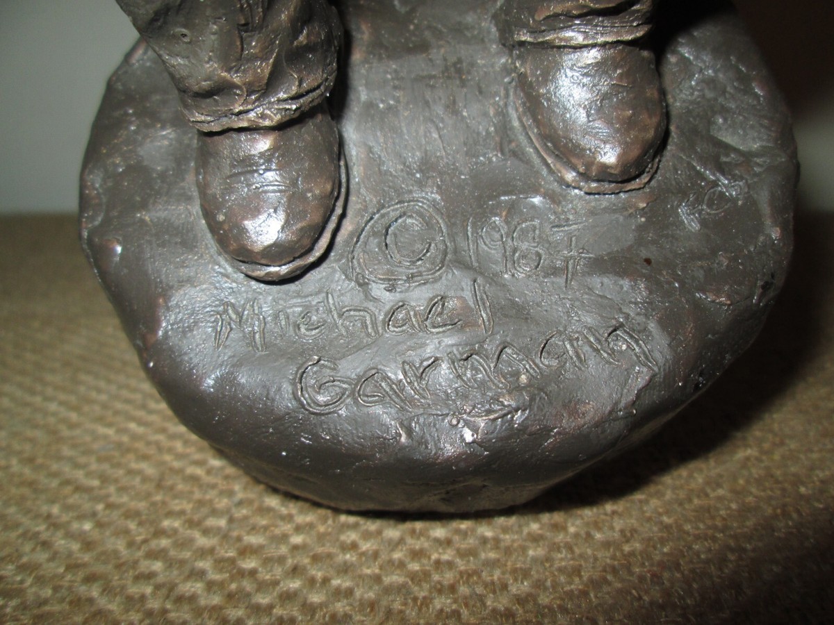 Vintage MICHAEL GARMAN Blackened Bronze? Frontier Doctor 10