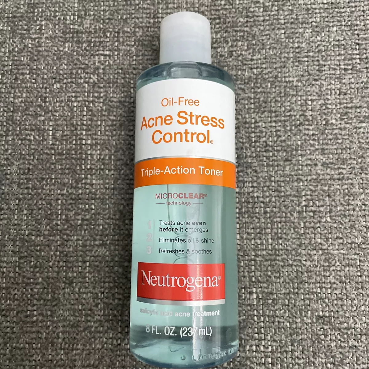 Neutrogena Oil Free Acne Stress Control Triple Action Toner 8 oz