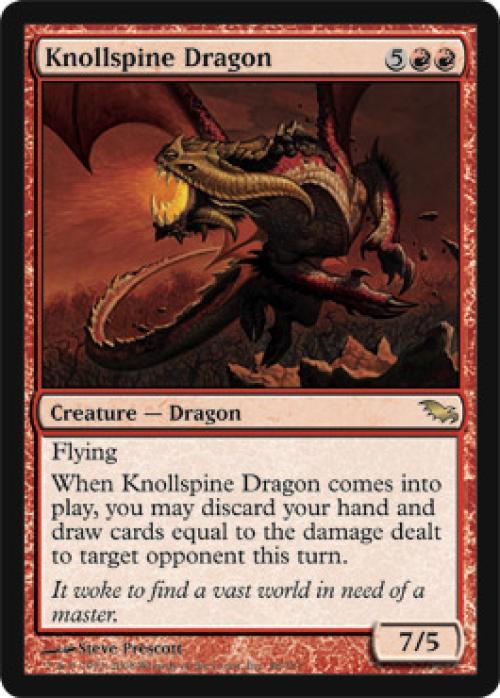 Knollspine Dragon - Medium Play English MTG Shadowmoor