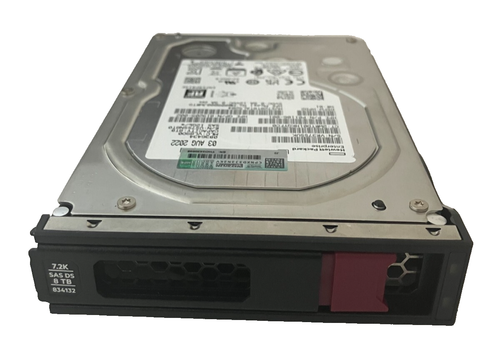 HPE 8TB HUS728T8TAL5204 P01106-001SAS 12G 7.2K LFF SC 512e DS HDD - Afbeelding 3 van 3
