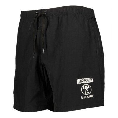 moschino black swim shorts