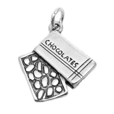 925 Sterling Silver Box Of Chocolates Charm