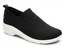 Klogs Brenda Women's Black White Knit Fabric 7 M Clog Display Model Shoes