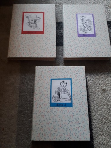 Wilhelm Busch-Band 1+2+3-Karikaturen-Eulenspiegel-354-350-351 Seiten-ca.4400 g