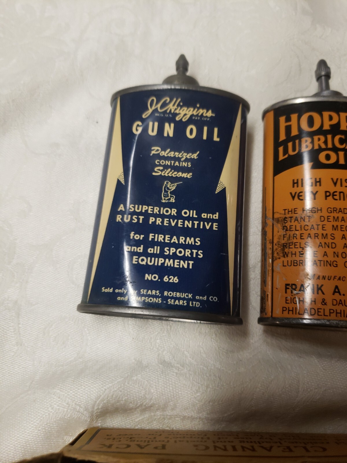 Hoppes Gun Cleaning Kit Plus Vintage Oil Can Lot Winchester JC Higgins